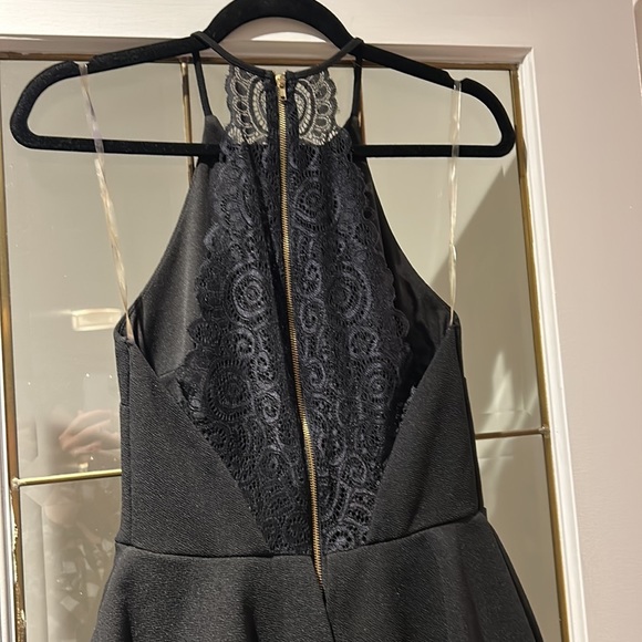 Black dress, mid length, charlotte russe, size medium - Picture 3 of 11